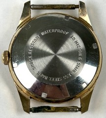 Vintage Helbros Self-Winding Watch Day Date West Germany 17 Jewels RUNNING