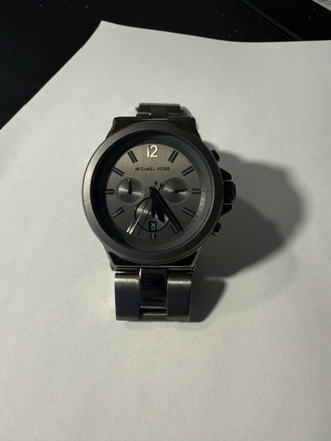 MICHAEL KORS MK-8205 Gray Dial CHRONOGRAPH DATE S/S 10 Atm QUARTZ MEN’S WATCH