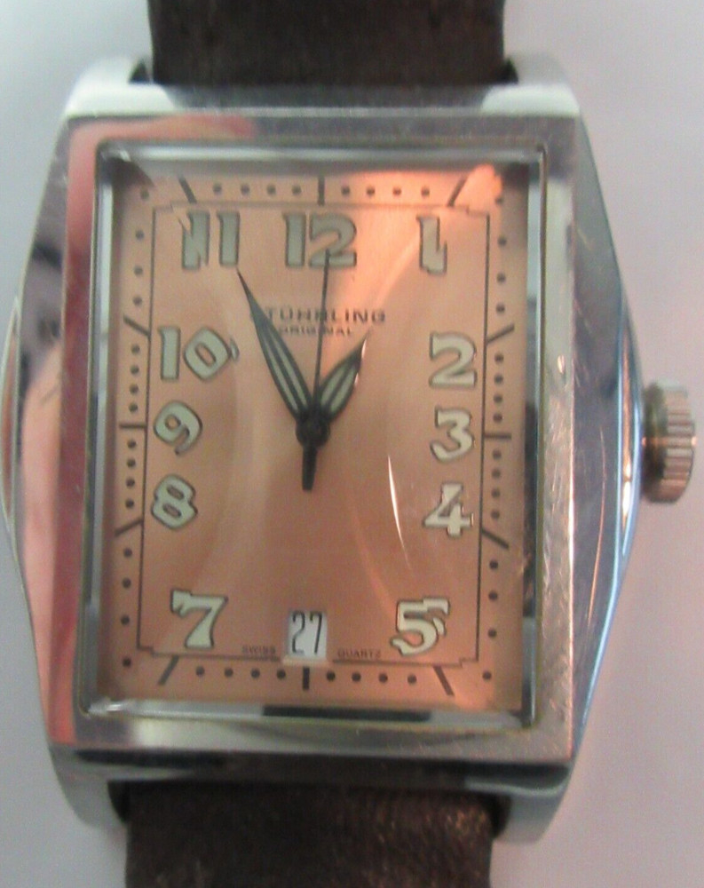 Stuhrling Basilica II Men’s Watch Original Krysterna Crystal Swiss Vintage RARE