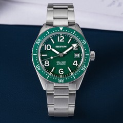 Seestern Domed Sapphire Mechanical Mens NH35 Diver Watch SEAGULL 1963 S434-2.10