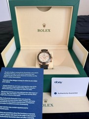 Rolex Daytona Ivory Dial Rose Gold Oysterflex 116515LN 2018 Mint condition