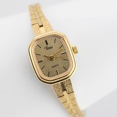 Vintage Timex BA CELL Quartz Analog Women’s Watch Sz. 5 1/2″ New Battery