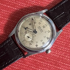 Gruen Veri-Thin Precision Pan American Mechanic Watch Vintage 24HR Dial
